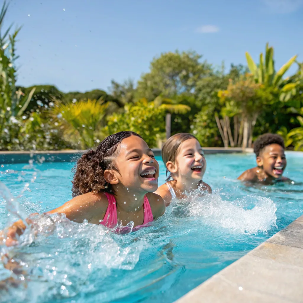 Kids swim